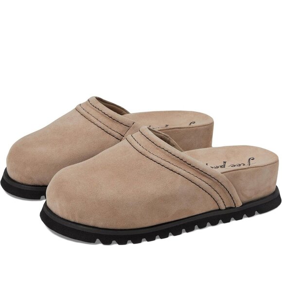 Free People Milo Everyday Mules in Oyster Suede Sz 9 - Picture 2 of 13